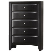 Briana 5-drawer Bedroom Chest Black - alternate view