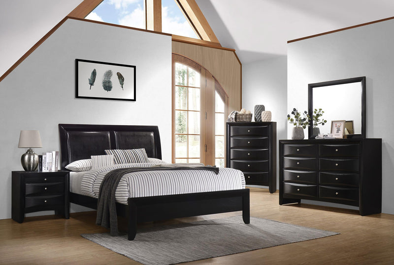 Briana 5-drawer Bedroom Chest Black - detail 5