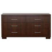 Jessica 5-piece Queen LED Bedroom Set Cappuccino - detail 9