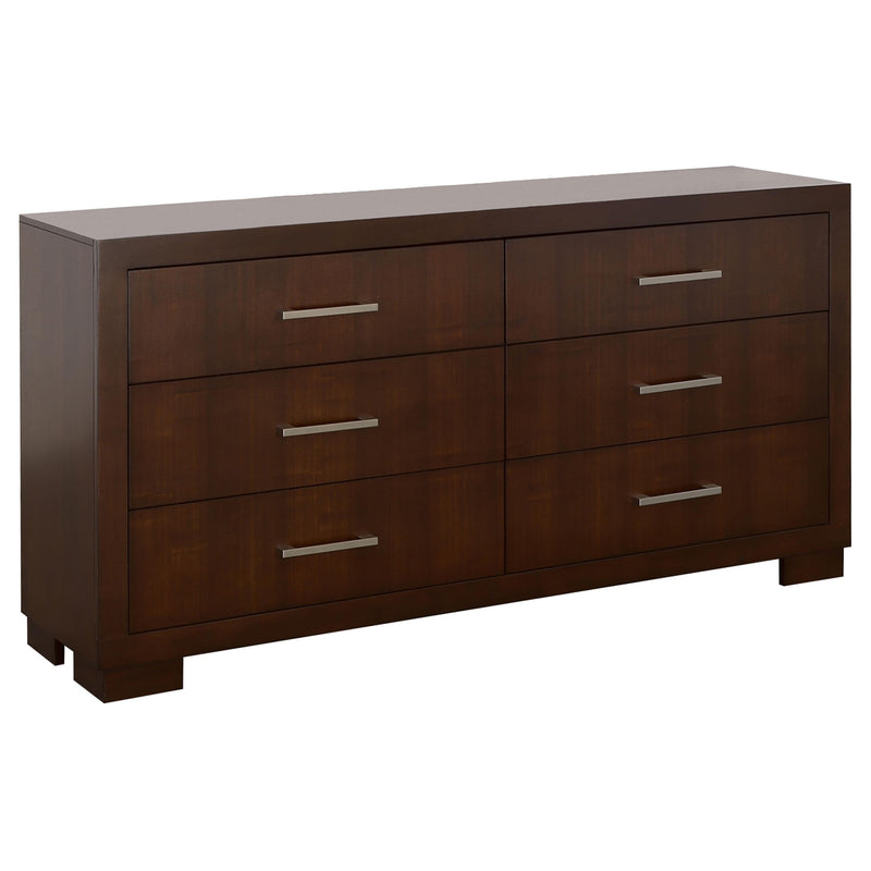Jessica 5-piece Queen LED Bedroom Set Cappuccino - detail 7