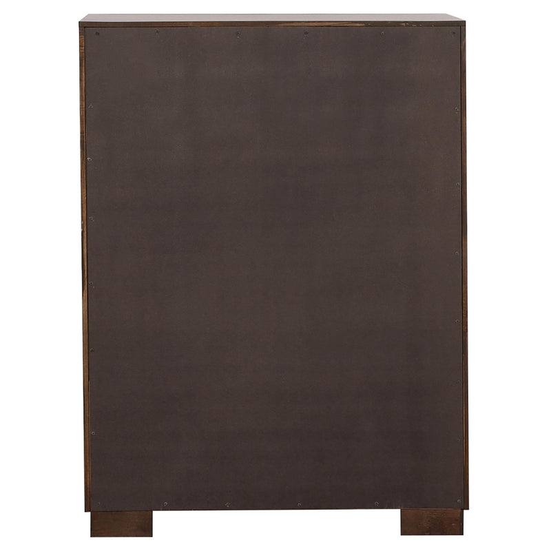 Jessica 5-drawer Bedroom Chest Cappuccino - detail 5