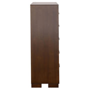 Jessica 5-drawer Bedroom Chest Cappuccino - detail 6