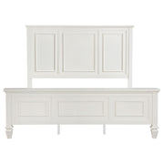 Sandy Beach 63-inch Eastern King Wood Panel Bed Cream White - detail 4