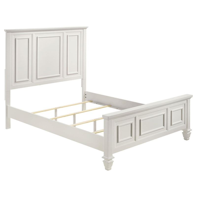 Sandy Beach 5-piece Queen Bedroom Set Cream White - detail 3