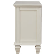 Sandy Beach 3-drawer Nightstand Cream White - detail 5