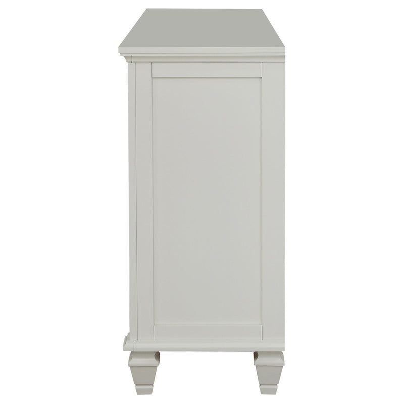 Sandy Beach 11-drawer Dresser Cream White - detail 5