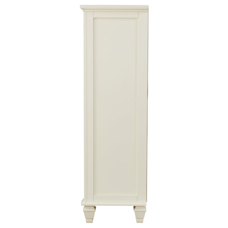 Sandy Beach 5-drawer Bedroom Chest Cream White - detail 5