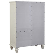 Sandy Beach 8-drawer Door Chest Cream White - detail 6