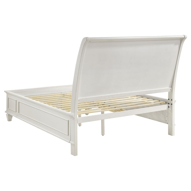 Sandy Beach 5-piece Queen Bedroom Set Cream White - detail 4