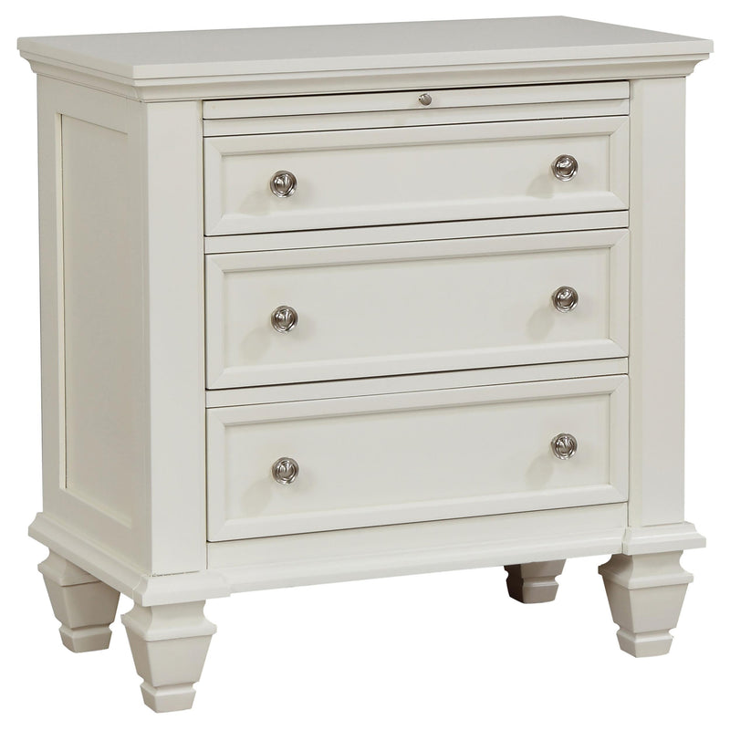 Sandy Beach 5-piece Queen Bedroom Set Cream White - detail 5