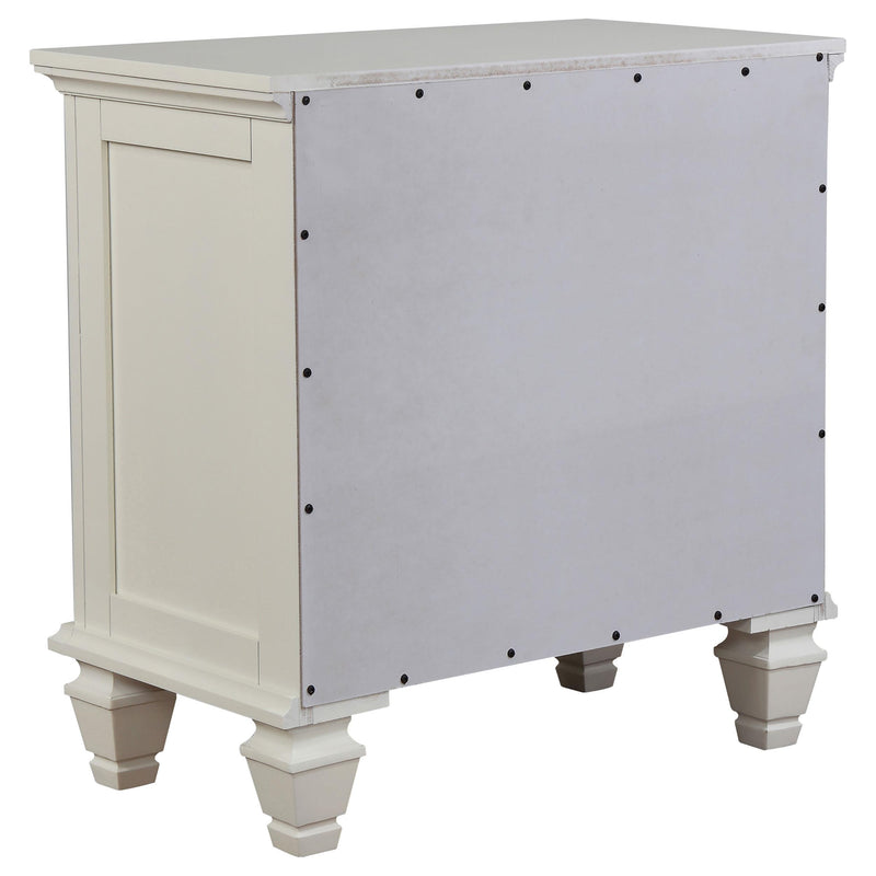 Sandy Beach 5-piece Queen Bedroom Set Cream White - detail 6