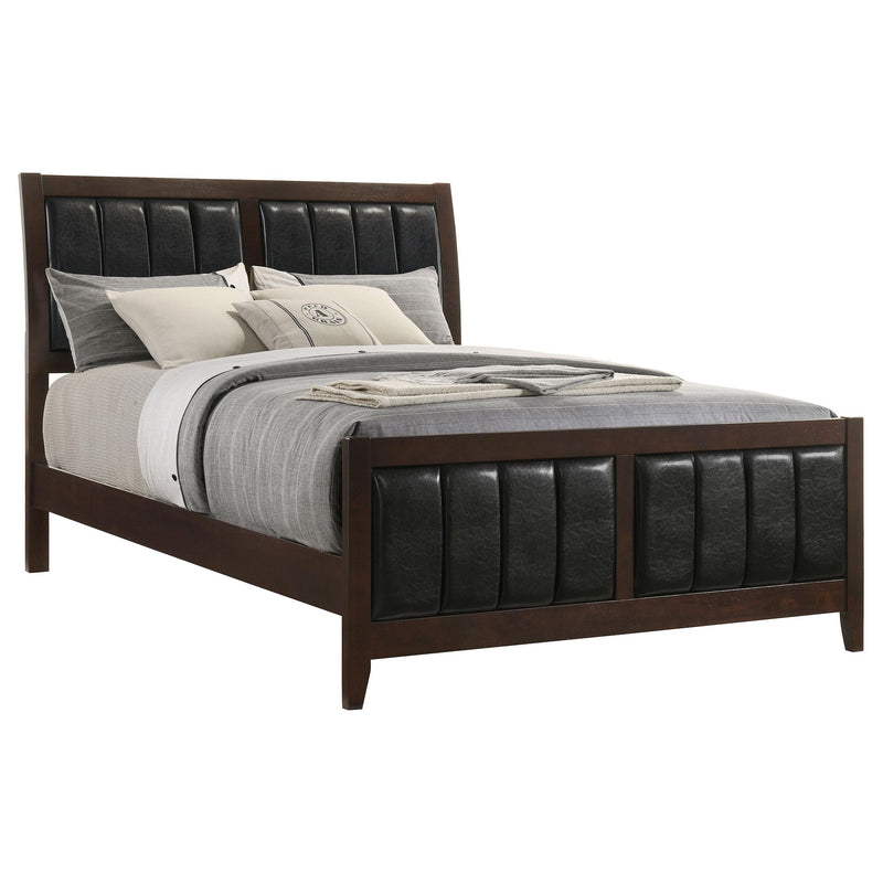 Carlton Wood Queen Panel Bed Cappuccino - detail 3