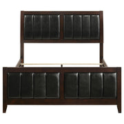 Carlton Wood Queen Panel Bed Cappuccino - detail 4