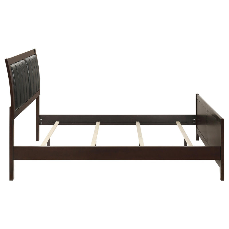 Carlton Wood Queen Panel Bed Cappuccino - detail 6