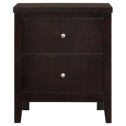 Carlton 2-drawer Nightstand Cappuccino - detail 3