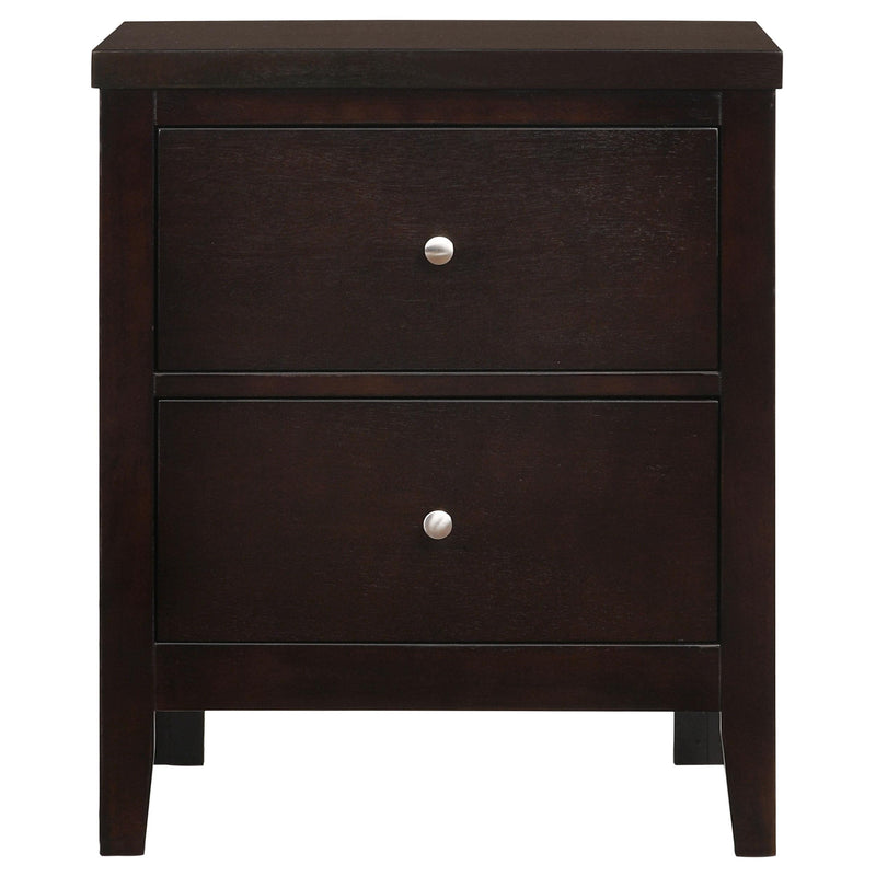 Carlton 2-drawer Nightstand Cappuccino - detail 3