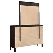 Carlton 6-drawer Dresser with Mirror Cappuccino - detail 6