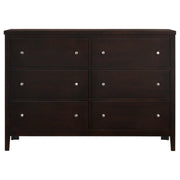 Carlton 6-drawer Dresser Cappuccino - detail 3