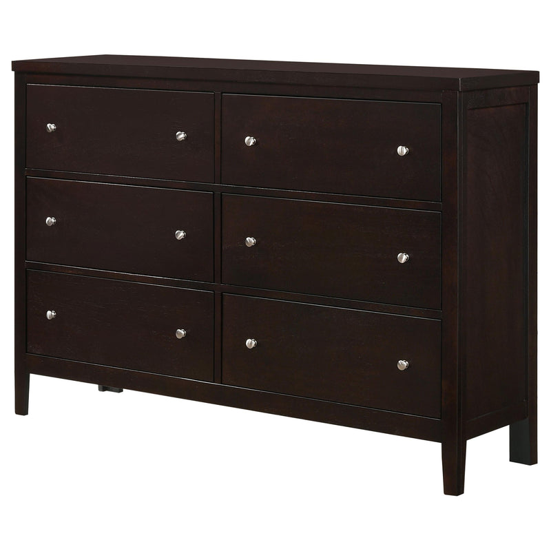 Carlton 6-drawer Dresser Cappuccino - detail 4