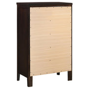 Carlton 5-drawer Bedroom Chest Cappuccino - detail 6