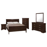 Louis Philippe 5-piece Queen Bedroom Set Cappuccino - alternate view
