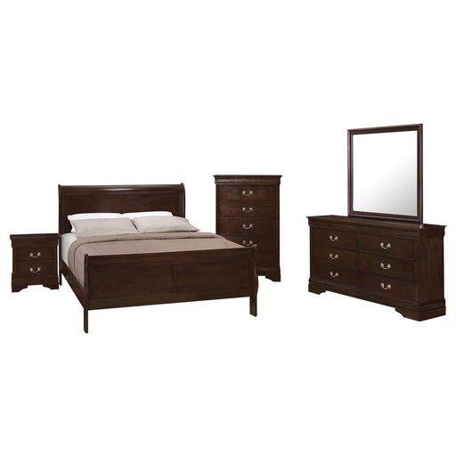 Louis Philippe 5-piece Queen Bedroom Set Cappuccino - alternate view