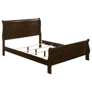 Louis Philippe Wood Queen Sleigh Bed Cappuccino - alternate view