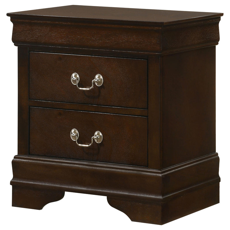 Louis Philippe 2-drawer Nightstand Cappuccino - detail 4