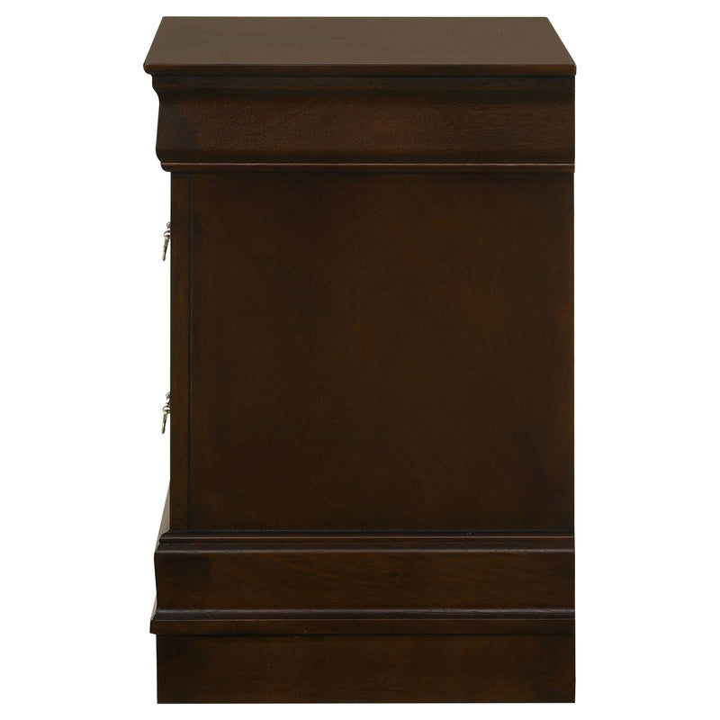 Louis Philippe 2-drawer Nightstand Cappuccino - detail 5