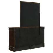 Louis Philippe 6-drawer Dresser with Mirror Cappuccino - detail 6