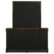 Louis Philippe 6-drawer Dresser with Mirror Cappuccino - detail 7