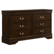 Louis Philippe 6-drawer Dresser Cappuccino - alternate view