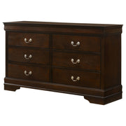 Louis Philippe 6-drawer Dresser Cappuccino - detail 4