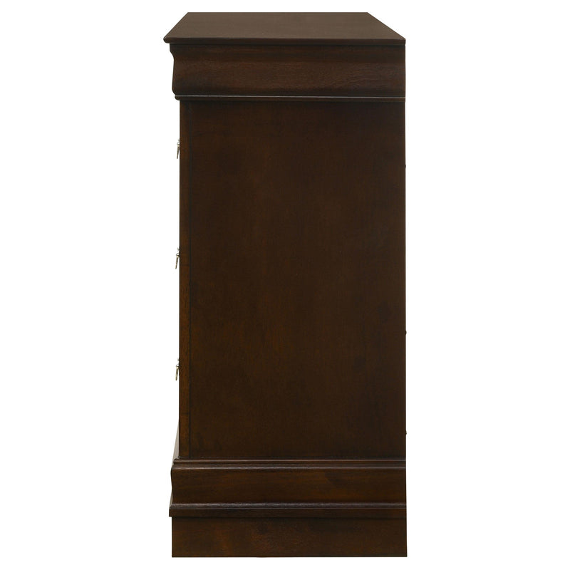 Louis Philippe 6-drawer Dresser Cappuccino - detail 5
