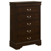 Louis Philippe 5-drawer Bedroom Chest Cappuccino - alternate view
