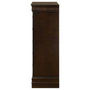 Louis Philippe 5-drawer Bedroom Chest Cappuccino - detail 5