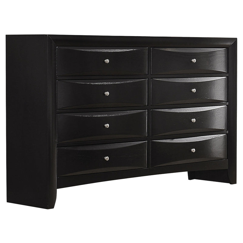 Briana 5-piece Queen Bedroom Set Black - detail 7