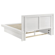 Jessica Wood Queen LED Panel Bed Snow White - detail 4