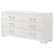 Jessica 6-drawer Dresser Snow White - detail 4