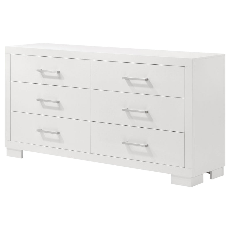Jessica 6-drawer Dresser Snow White - detail 4