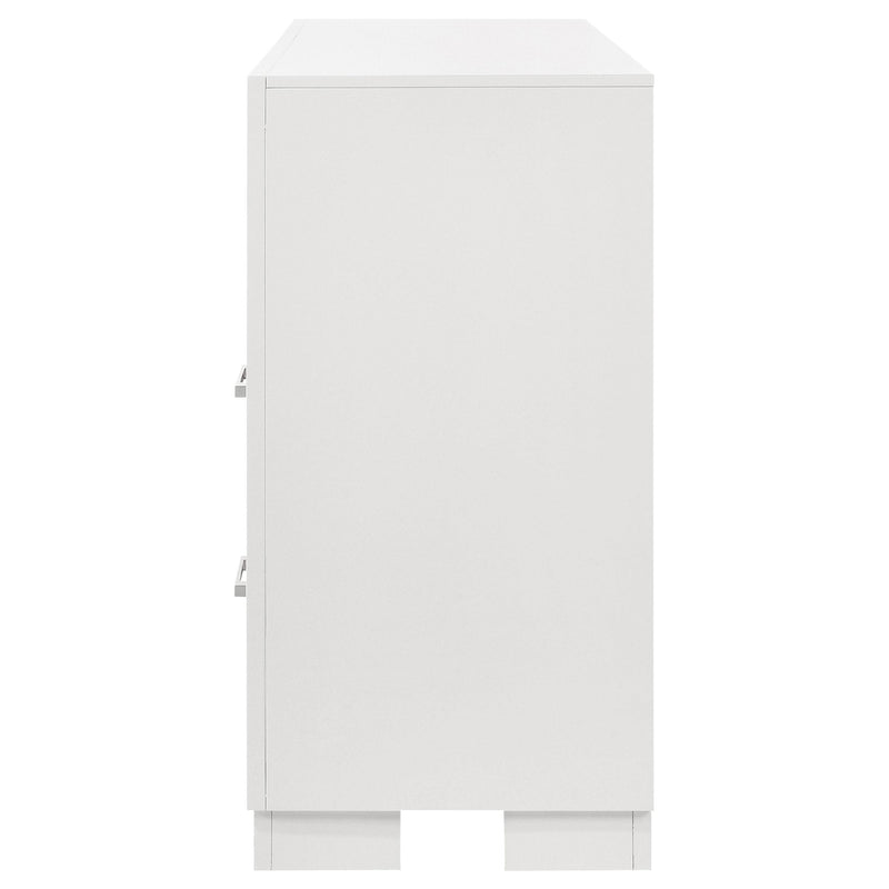 Jessica 6-drawer Dresser Snow White - detail 5
