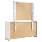 Felicity 6-drawer Wood Dresser with Mirror White High Gloss - detail 6