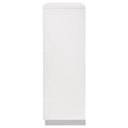 Felicity 5-drawer Bedroom Chest White High Gloss - detail 5
