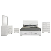 Felicity 5-piece Queen Platform Bedroom Set White - alternate view