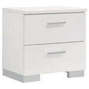 Felicity 5-piece Queen Platform Bedroom Set White - detail 5