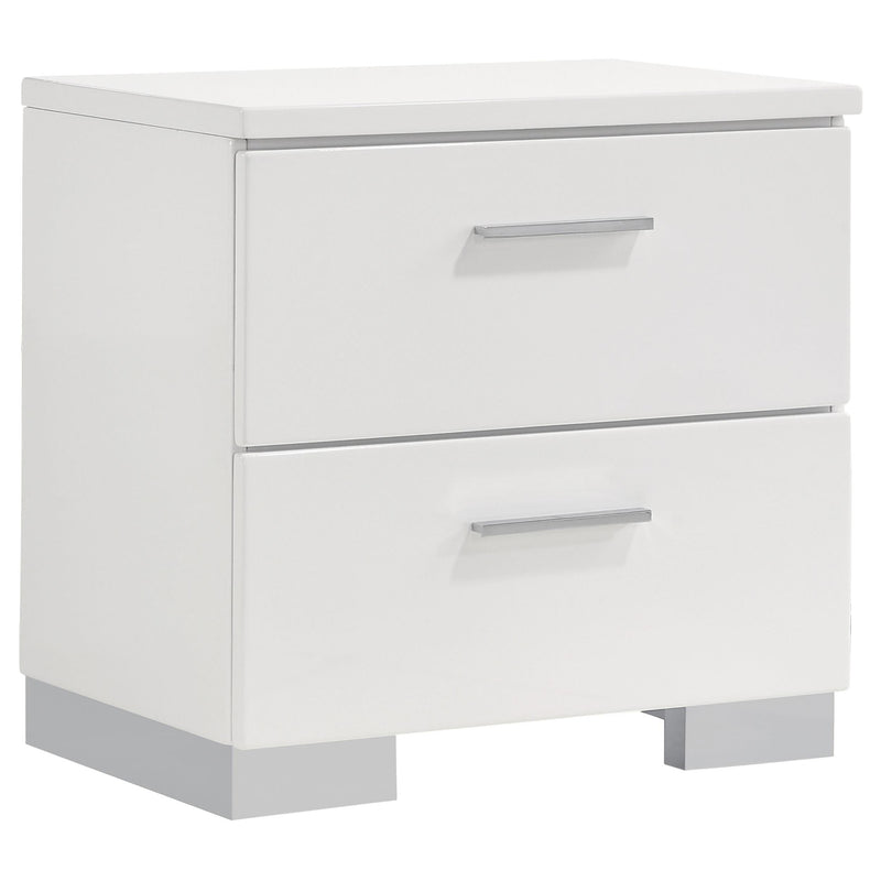Felicity 5-piece Queen Platform Bedroom Set White - detail 5