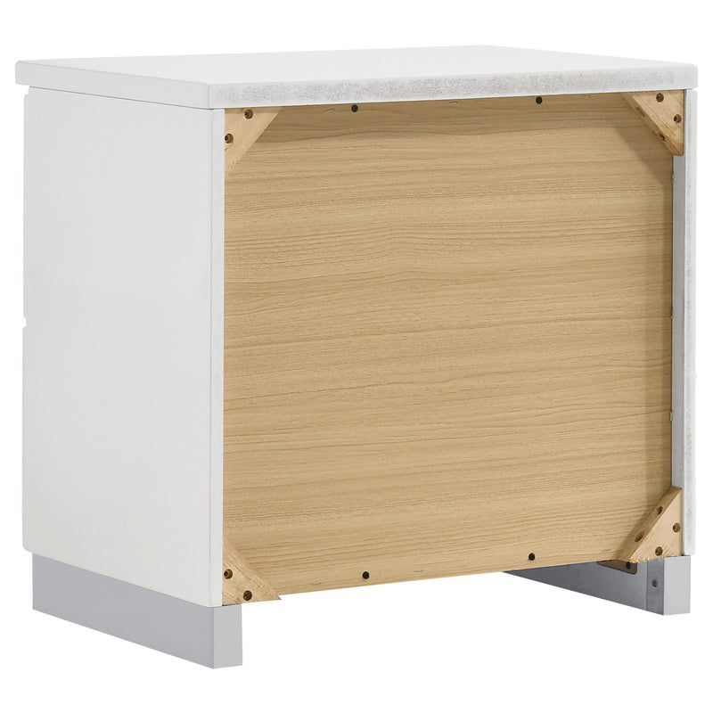 Felicity 5-piece Queen Platform Bedroom Set White - detail 6