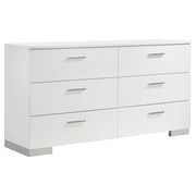 Felicity 5-piece Queen Platform Bedroom Set White - detail 7