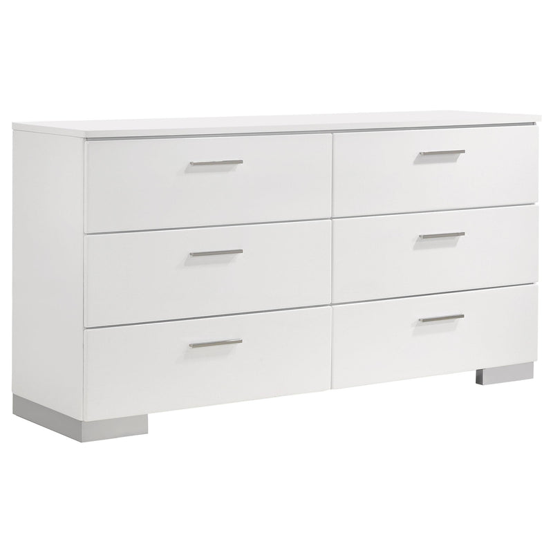 Felicity 5-piece Queen Platform Bedroom Set White - detail 7