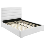 Felicity 53-inch Upholstered Queen Platform Bed White - alternate view